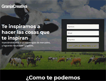 Tablet Screenshot of granjacreativa.com